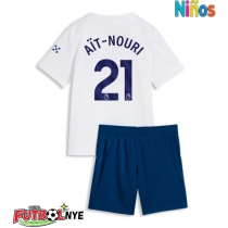 Camiseta Manchester City Rayan Ait-Nouri #21 Tercera Equipación para niños 2026-27 manga corta (+ pantalones cortos)